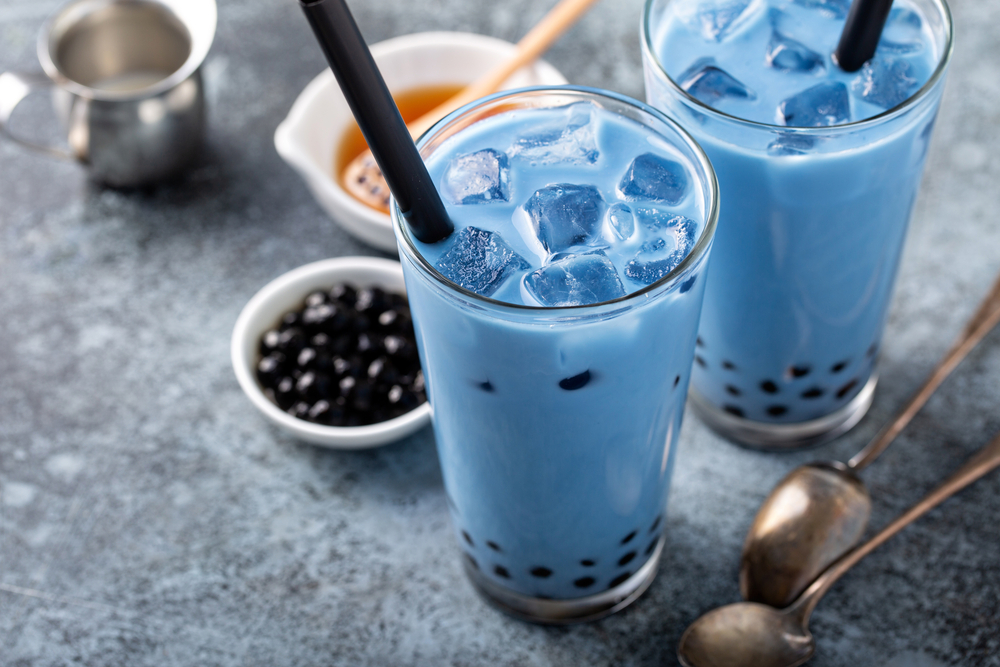 Blue bubble tea