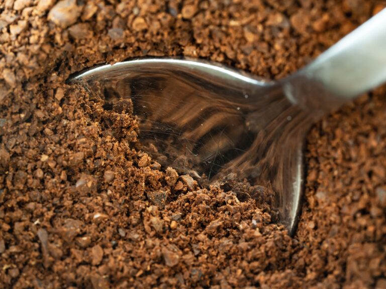 coffee, ground, grains