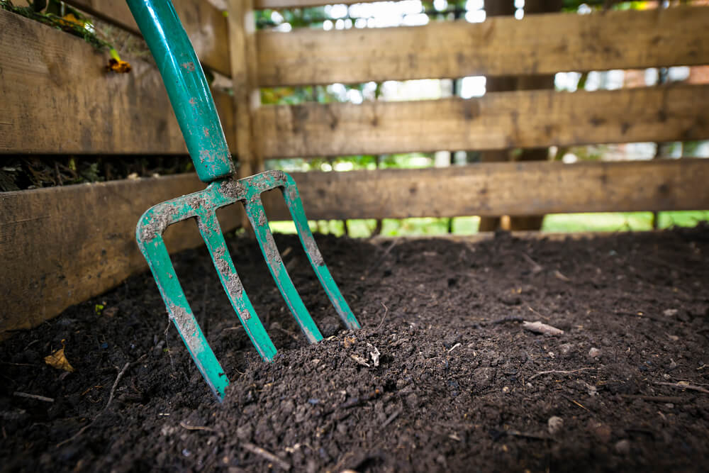 Coffee grounds for compost