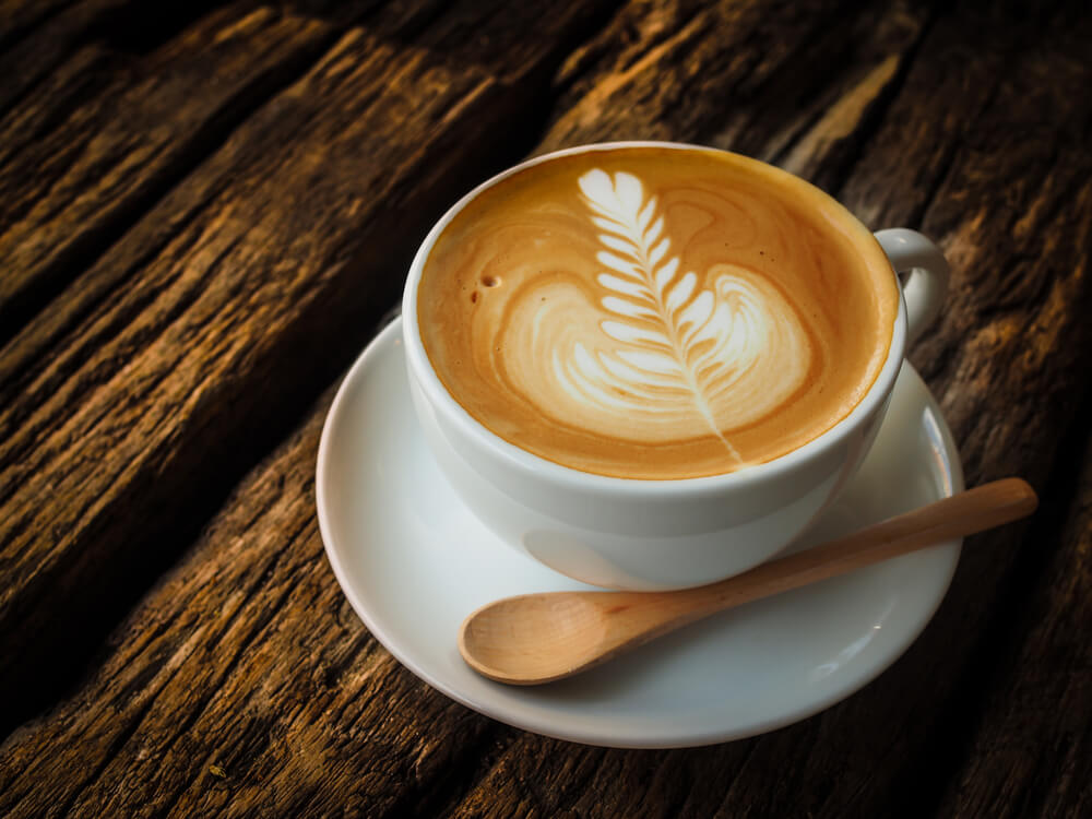 a cup of breve latte
