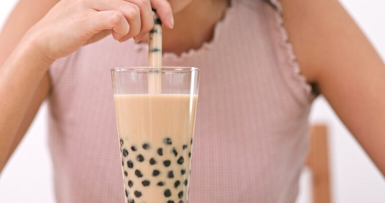 What are the black balls in bubble tea?