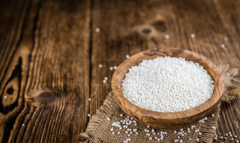 tapioca pearls in a bowl
