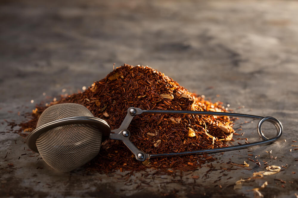 Rooibos Tea and tea-strainer 