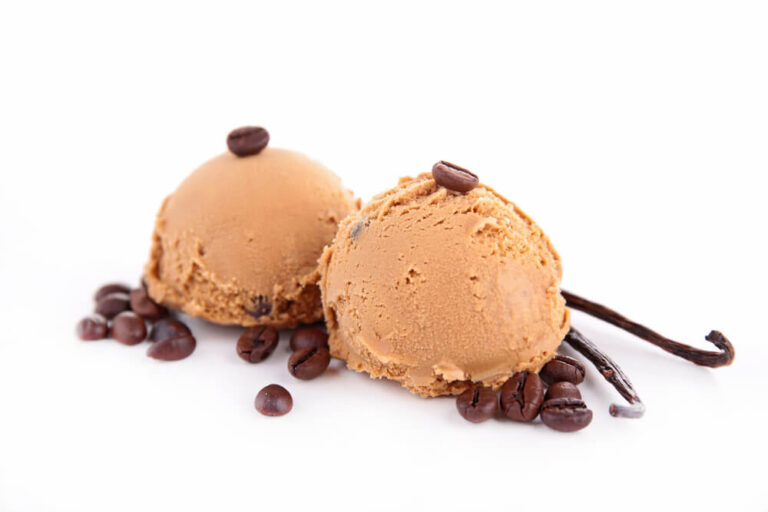What goes well with coffee ice cream?