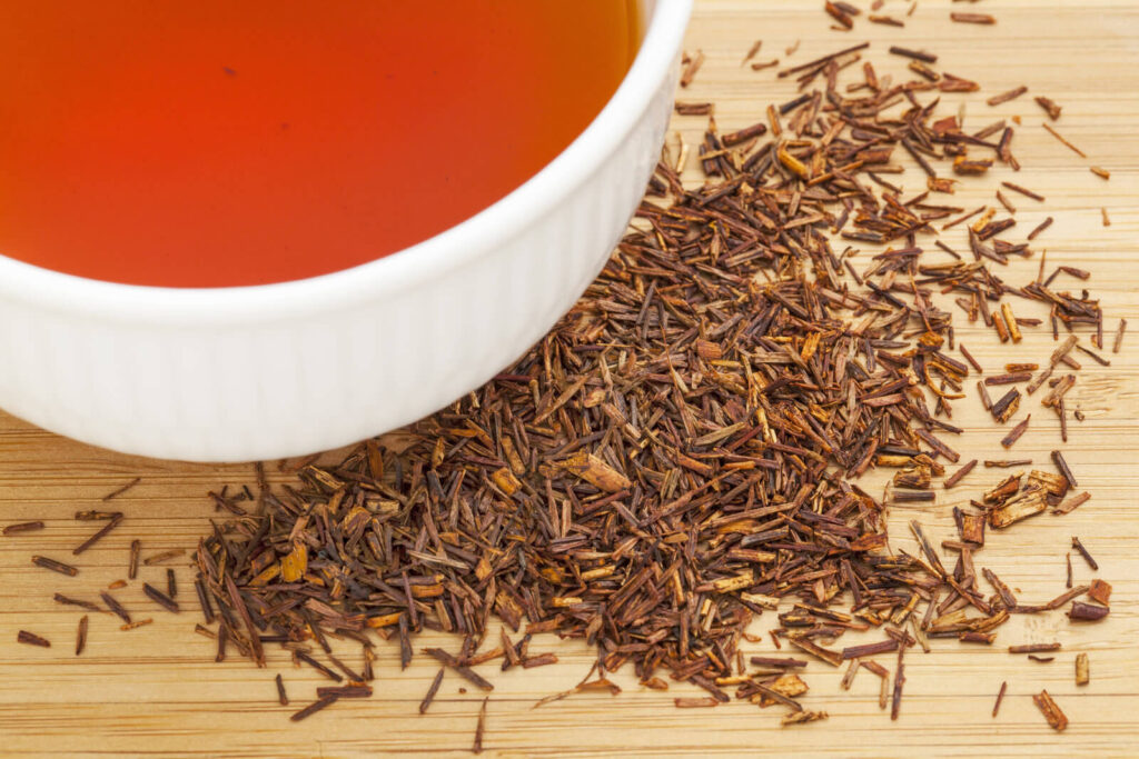Roiboos tea is made from the South African red bush