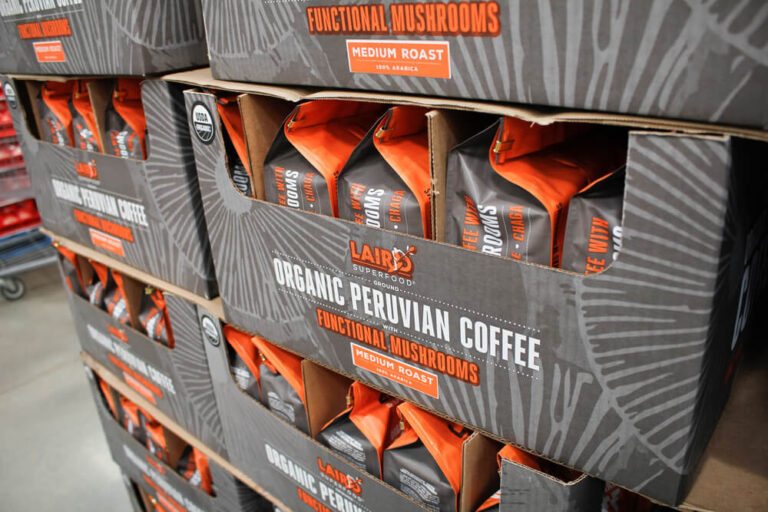 best Peruvian coffee brands in a stack of cartoon boxes