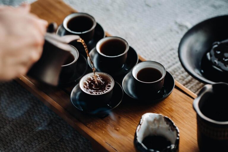 Close-up of pouring tea for a tea ceremony - what tea is not herbal