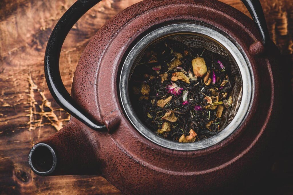 Preparing herbal tea