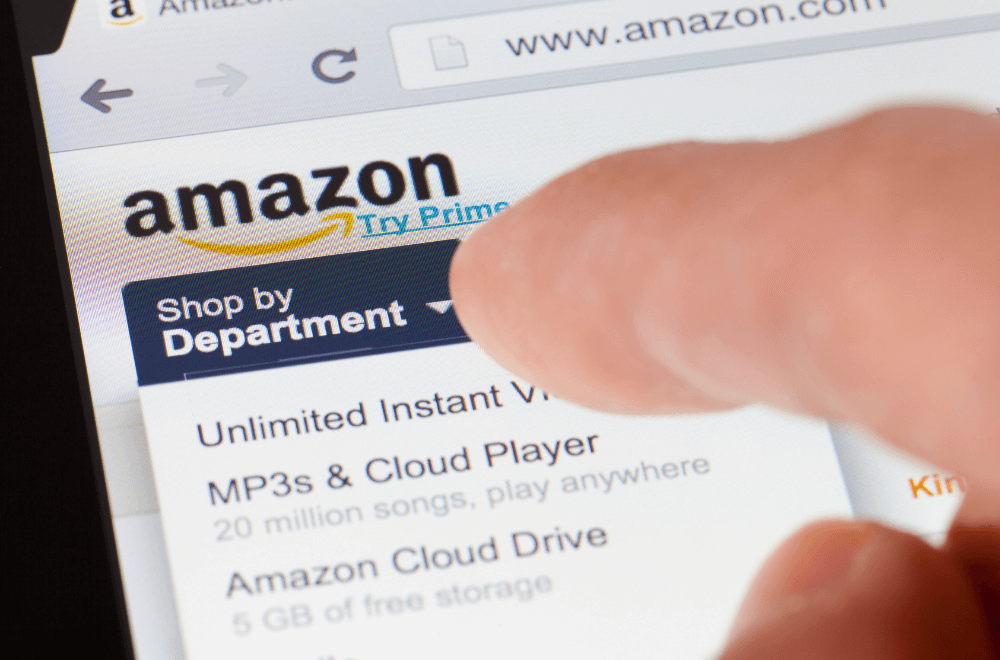 Clicking on Amazon page