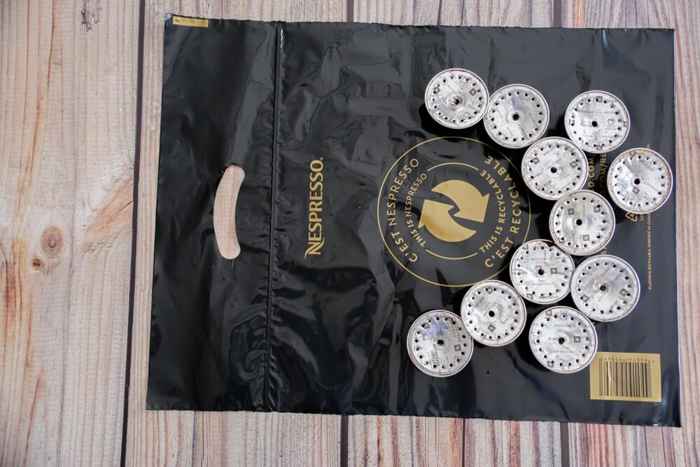  Used Nespresso coffee pods for recycling