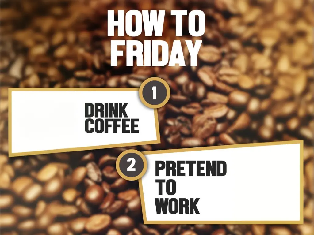 It's hard to care and pretend about work all day on Friday
