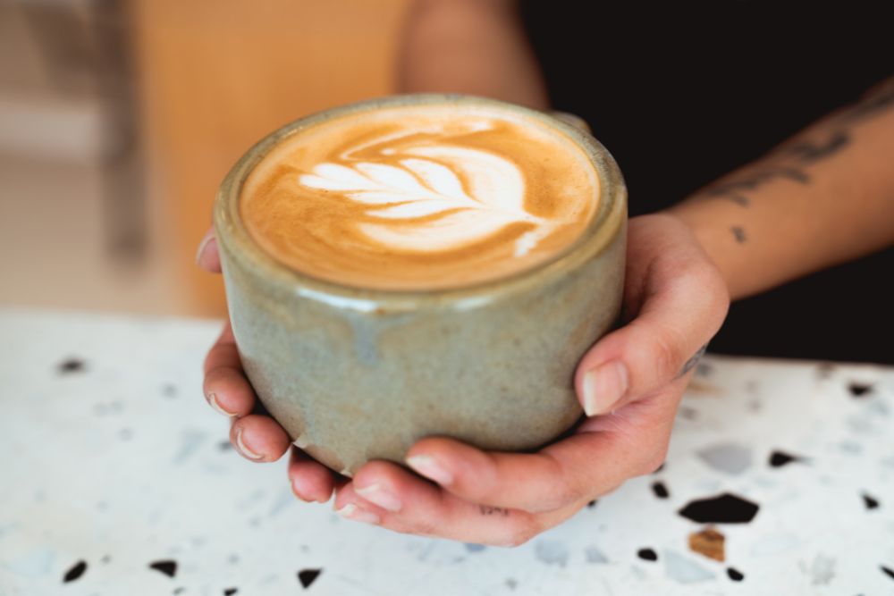 A traditional cappuccino