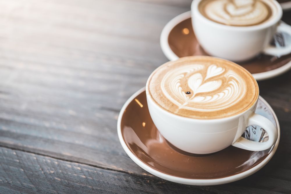 Latte coffee cup