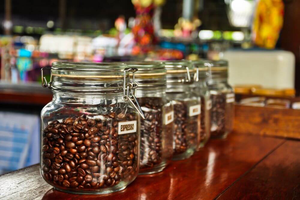 Long term coffee storage