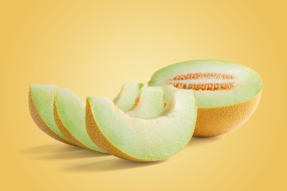 Honeydew melon slices