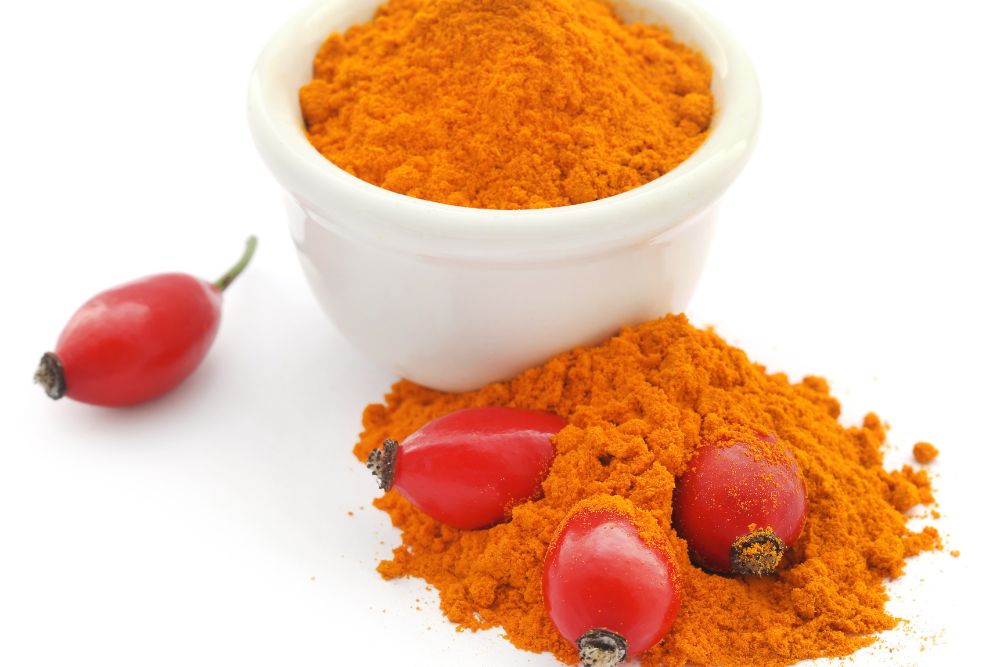 Rosehip powder with fruits