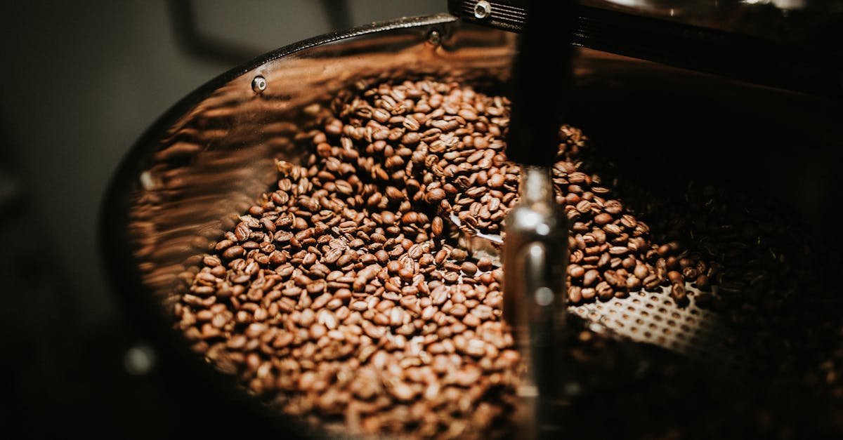 Roasted coffee beans closeup