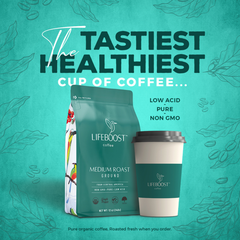 Lifeboost Medium Roast - Tastiest Healthiest Coffee