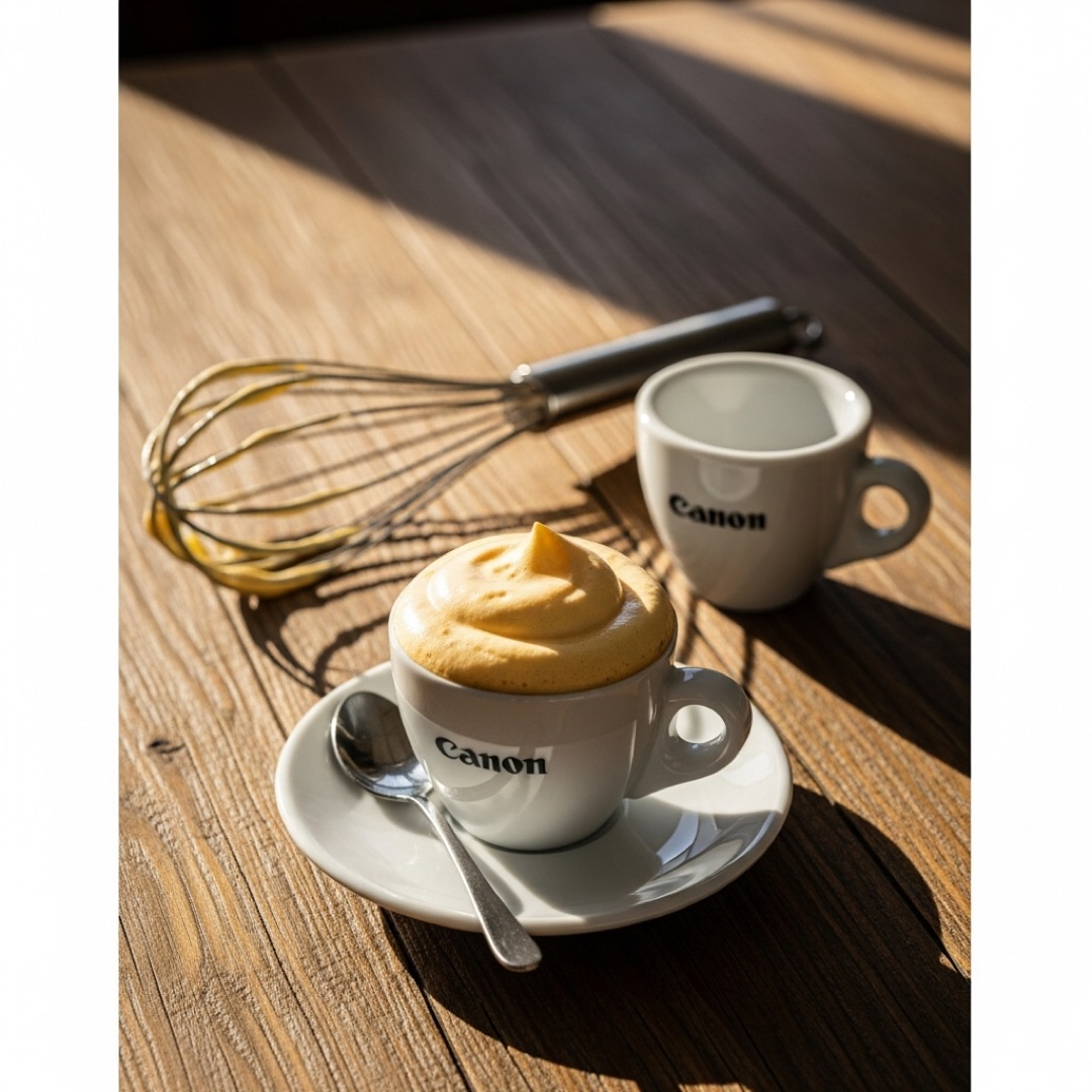 Italian uovo sbattuto - espresso topped with whipped egg and sugar foam