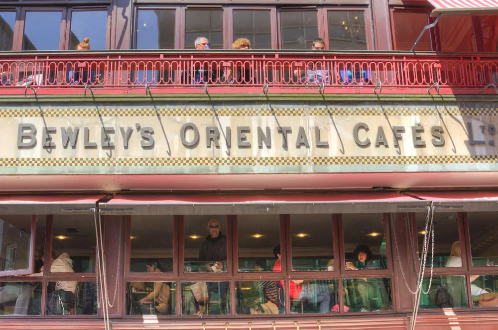 Coffee house frontage.