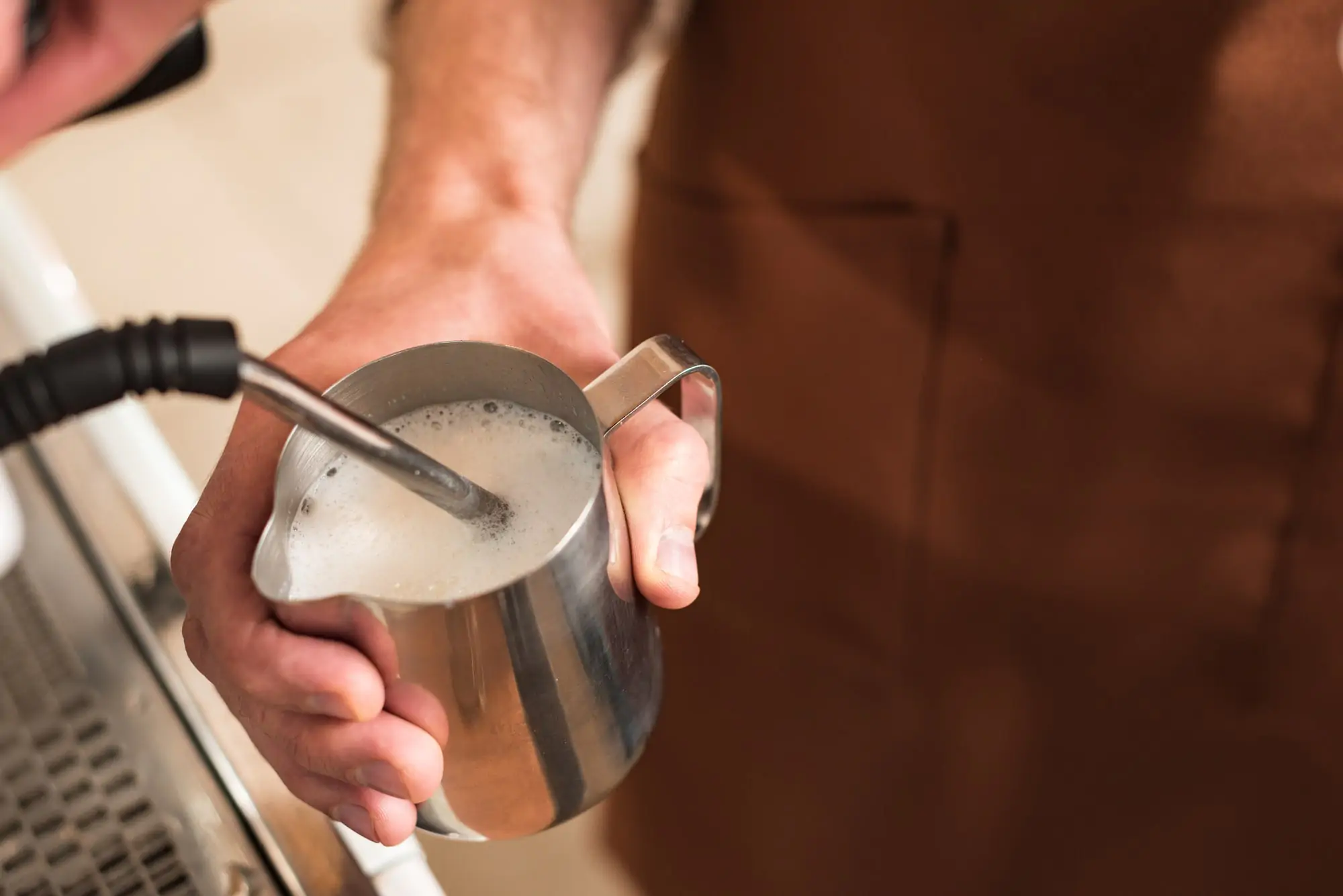 Milk frothing for coffee