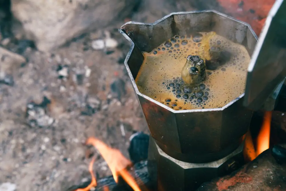 How to clean burnt coffee pot