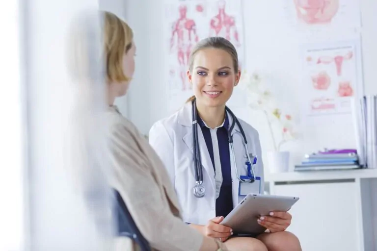How does coffee affect blood test - a female doctor talking to a female patient