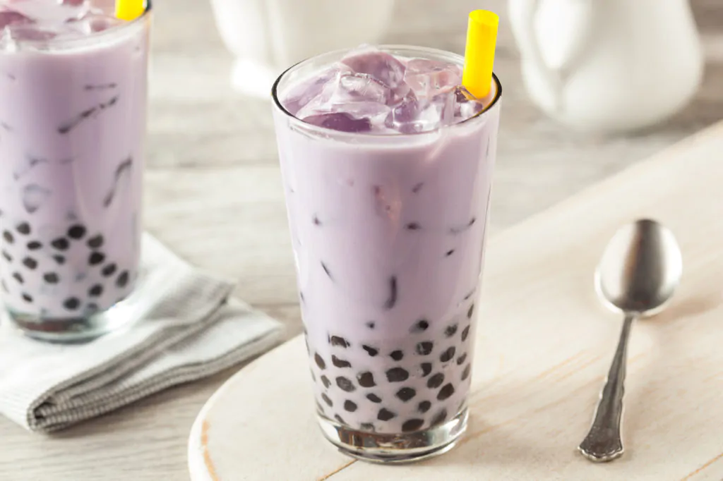 a type of milk tea on top a table