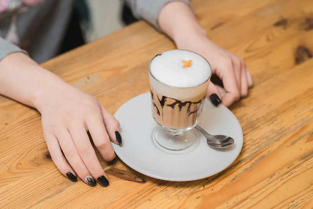 a delicious coffee punch served on a table