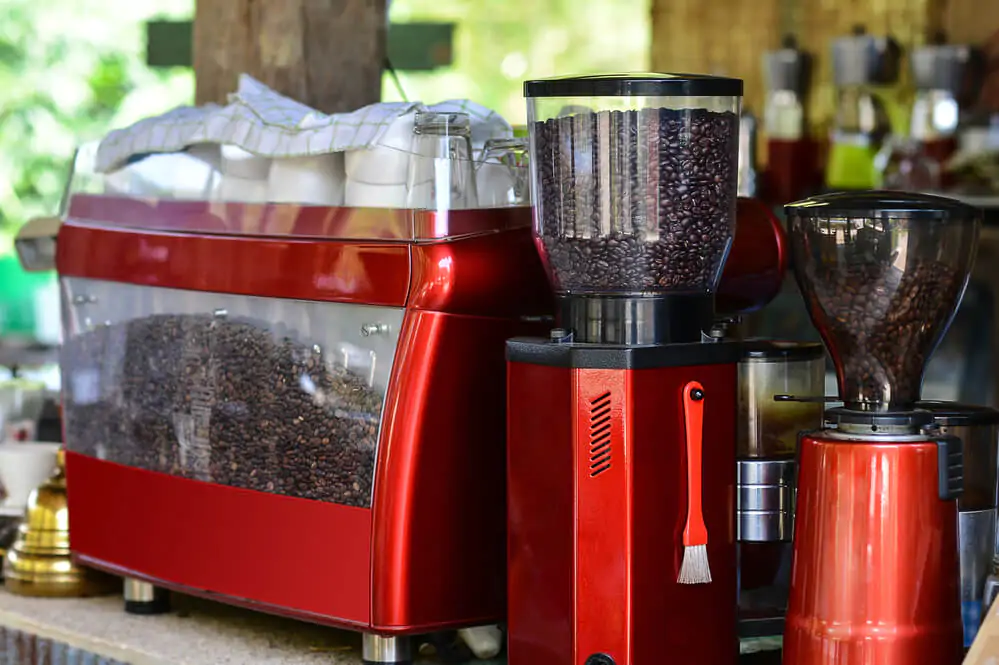 Coffee maker and coffee grinder