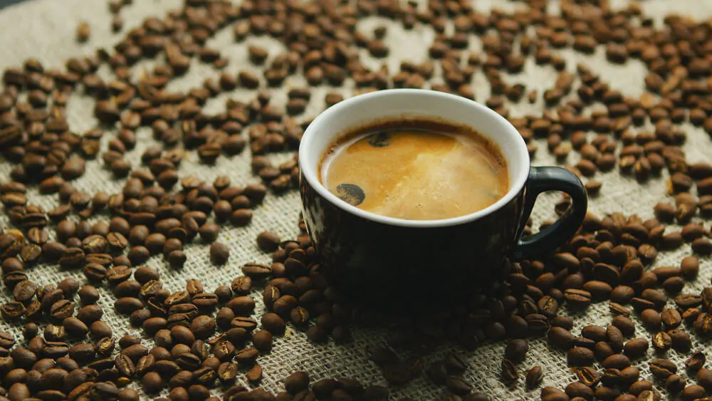 Mug of freshly brewed espresso - What is red-eye coffee